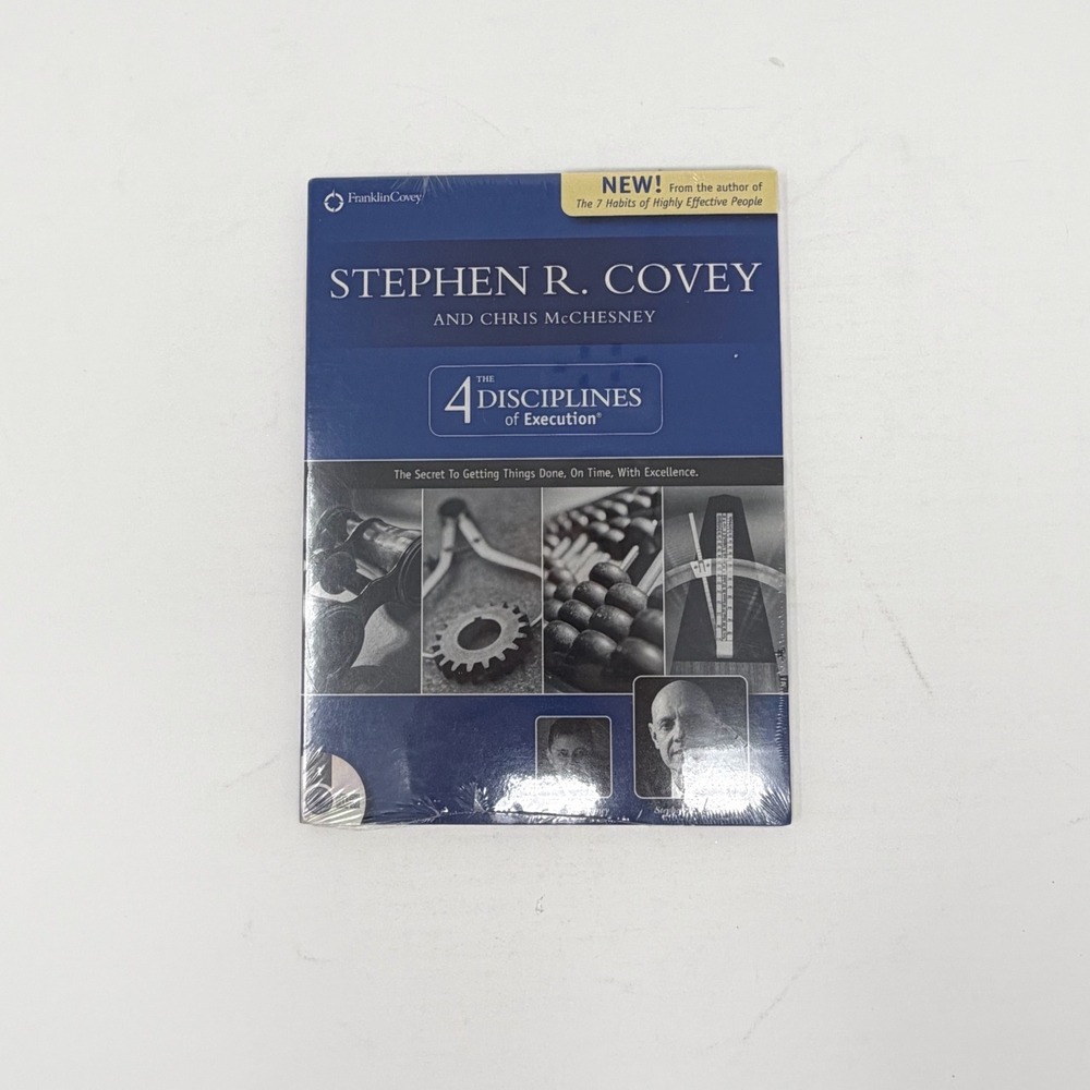 New The 4 Disciplines Of Execution Stephen Covey FranklinCovey Audio CD Sealed